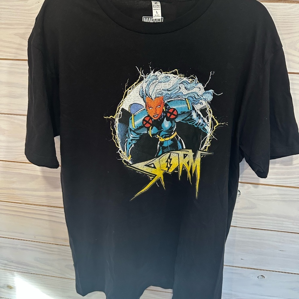 Marvel Black Superhero Action Short Sleeve Tee